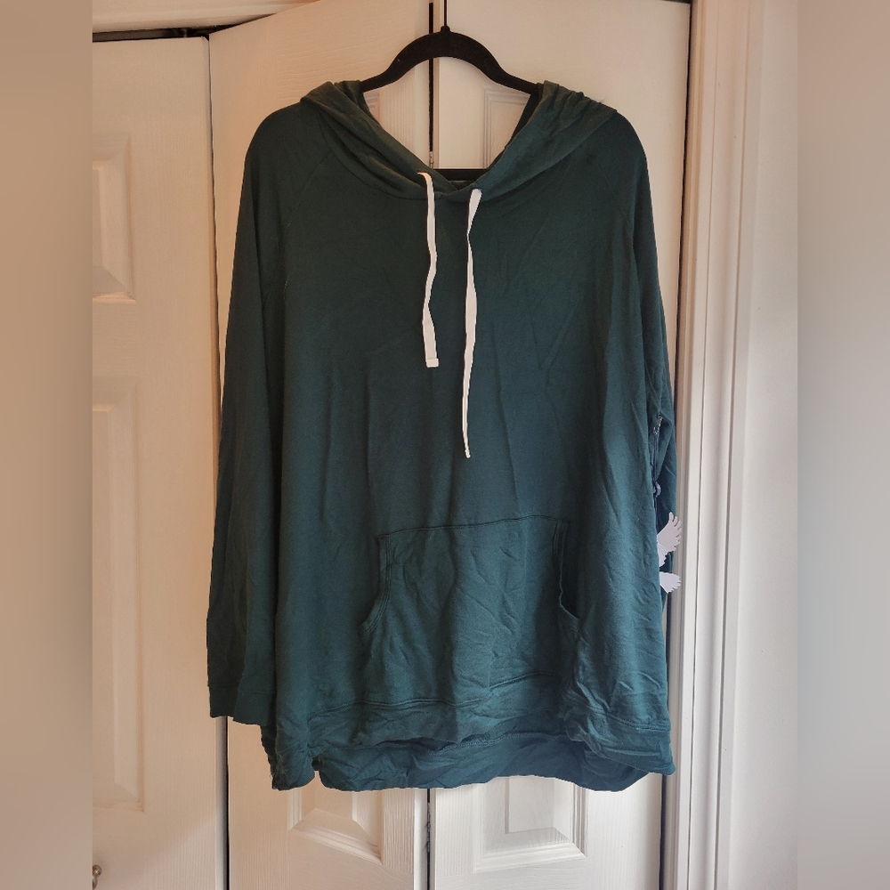 Ink Love & Peace Hooded Sweatshirt - Green